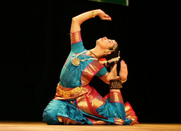 Kuchipudi dance pose